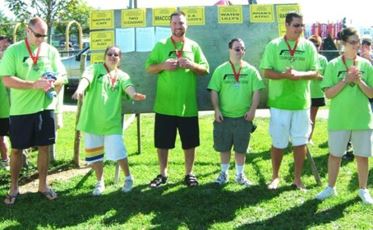 Getting their awards